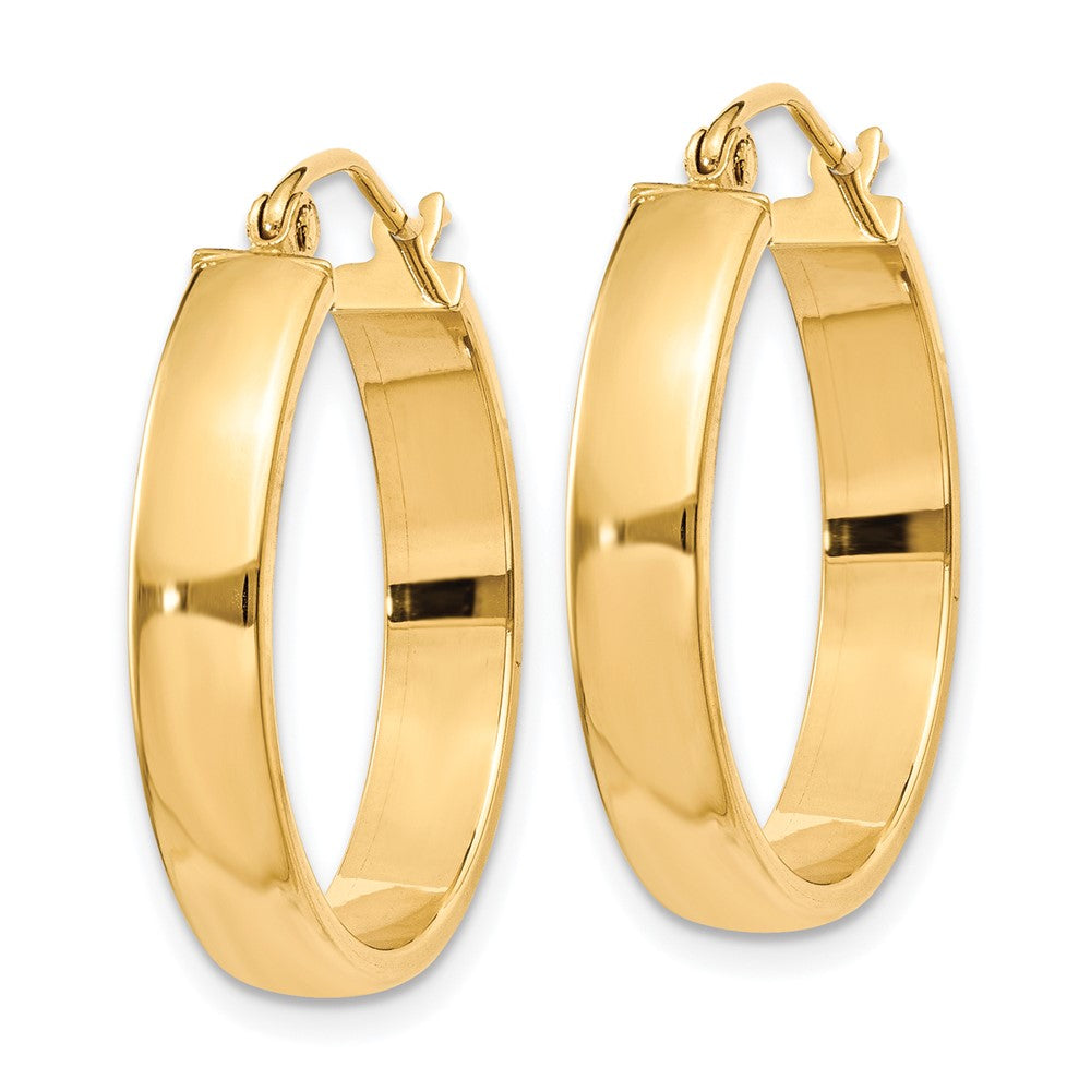 10k Yellow Gold 25.9 mm Polished Hoop Earring (1.95 grams)