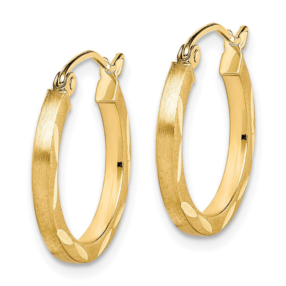 10k Yellow Gold 18 mm Hoop Earrings (1.18 grams)