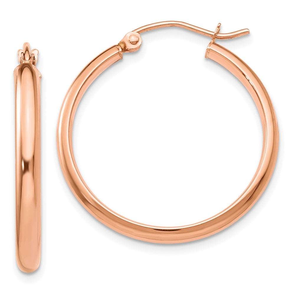 10k Rose Gold 2.75 mm Hoop Earrings (1.72 grams)