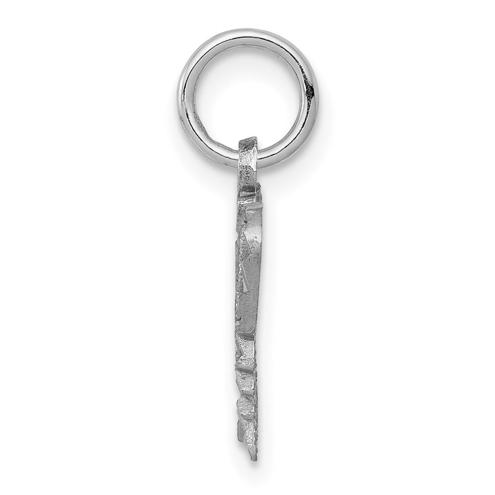 10k White Gold 19 mm Butterfly Charm (0.82 grams)