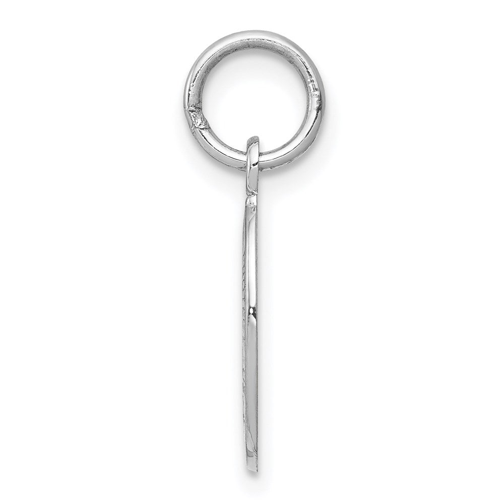 10k White Gold 9 mm St. Christopher Medal (0.7 grams)