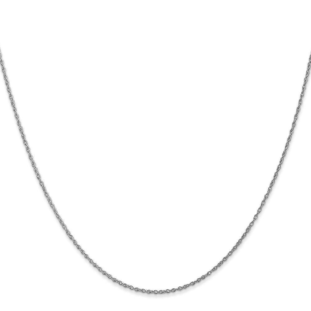 10k White Gold 0.8 mm Lite-Baby Rope Chain (0.69 grams)