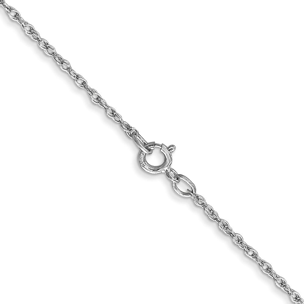 10k White Gold 0.8 mm Lite-Baby Rope Chain (0.69 grams)
