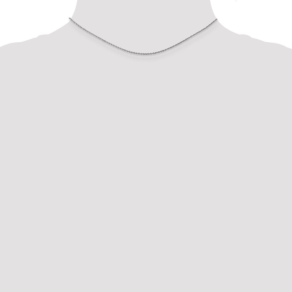 10k White Gold 0.8 mm Lite-Baby Rope Chain (0.69 grams)