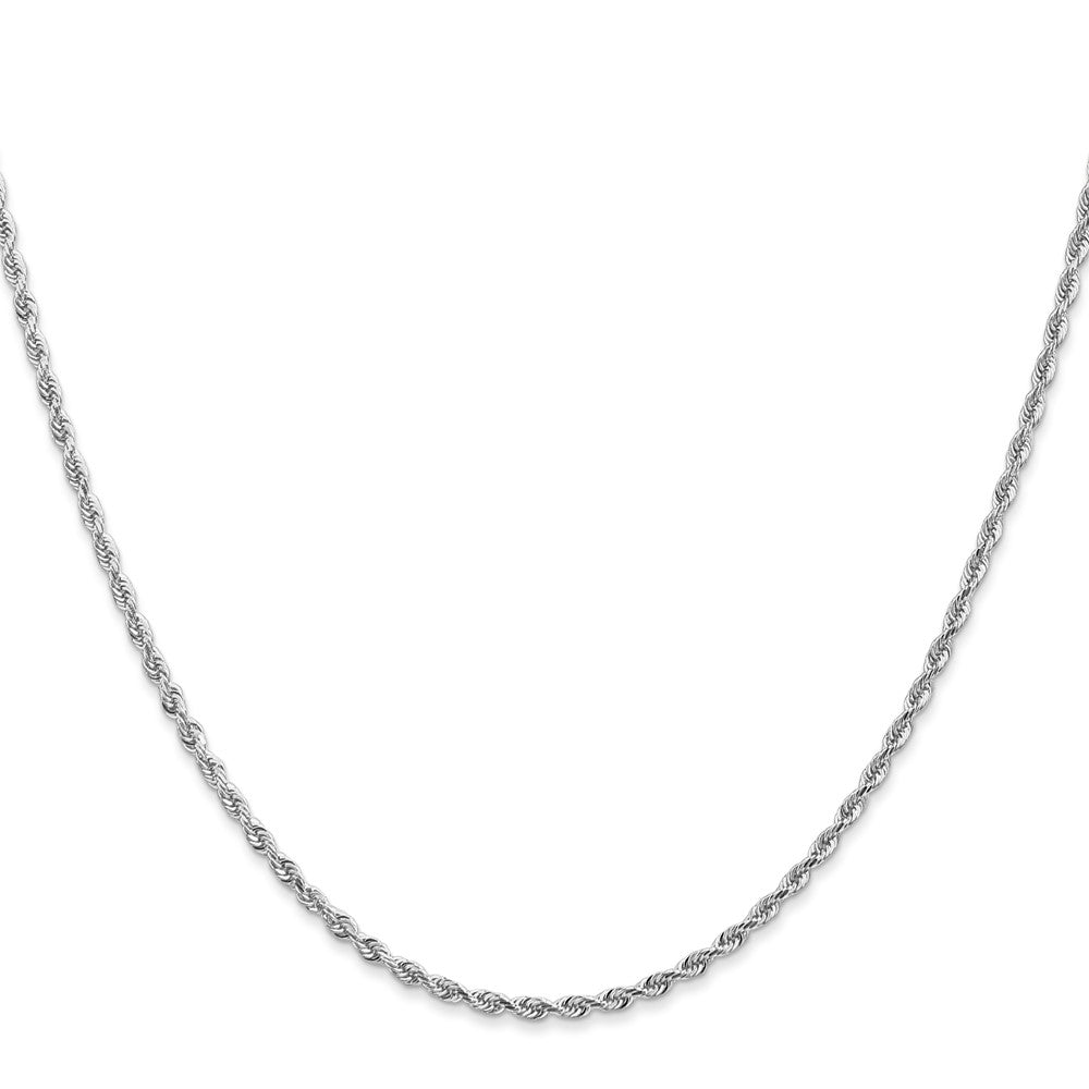 10k White Gold 2 mm D/C Quadruple Rope Chain (4.54 grams)