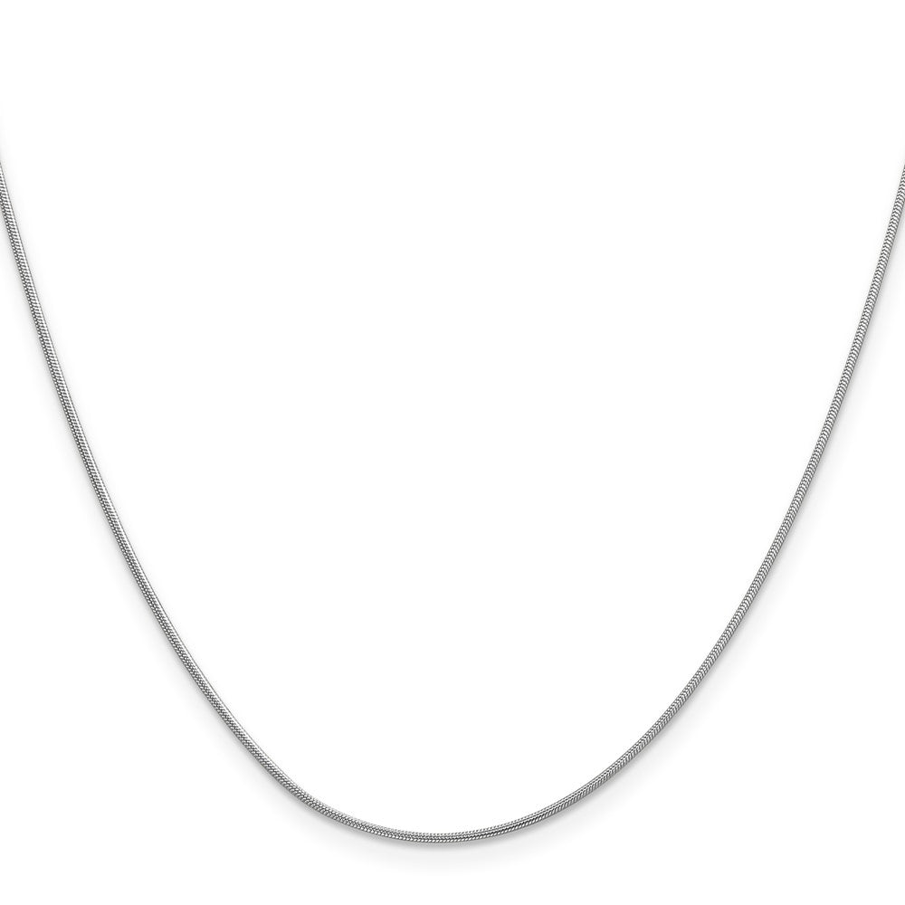 10k White Gold 0.9 mm Round Snake Chain (3.18 grams)