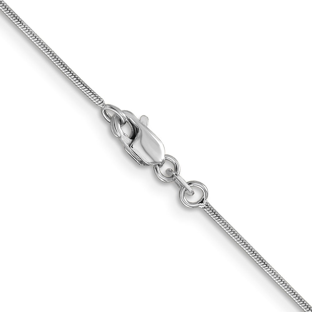 10k White Gold 0.9 mm Round Snake Chain (3.18 grams)