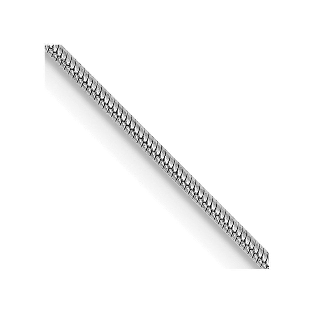 10k White Gold 0.9 mm Round Snake Chain (3.18 grams)