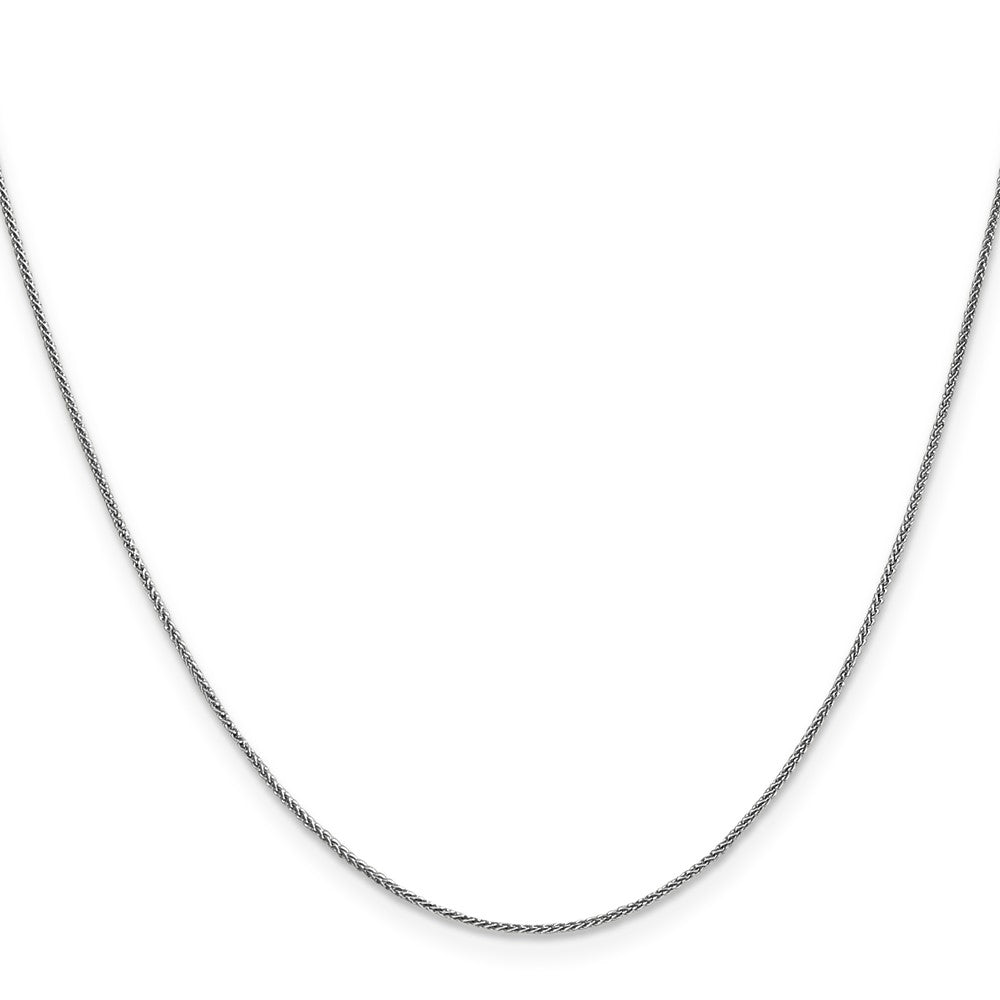 10k White Gold 0.85 mm Spiga Chain (1.35 grams)