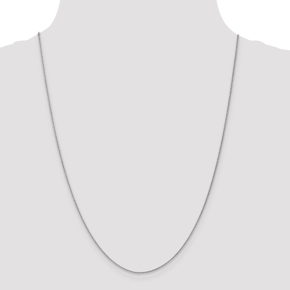 10k White Gold 1.05 mm Spiga Chain (1.78 grams)