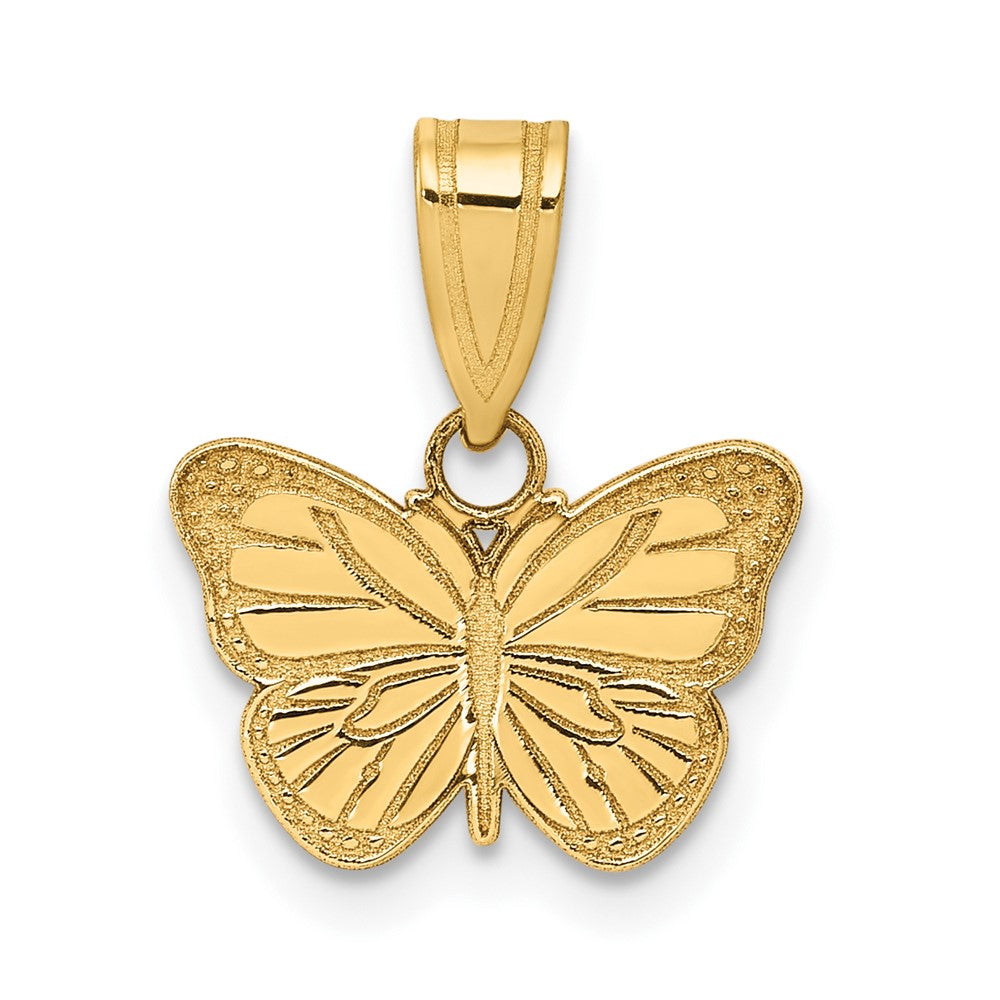 10k Laser Cut Butterfly Charm (0.52 grams)