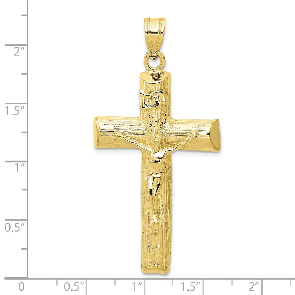 10k Yellow Gold 30 mm Jesus Crucifix Charm (6.06 grams)