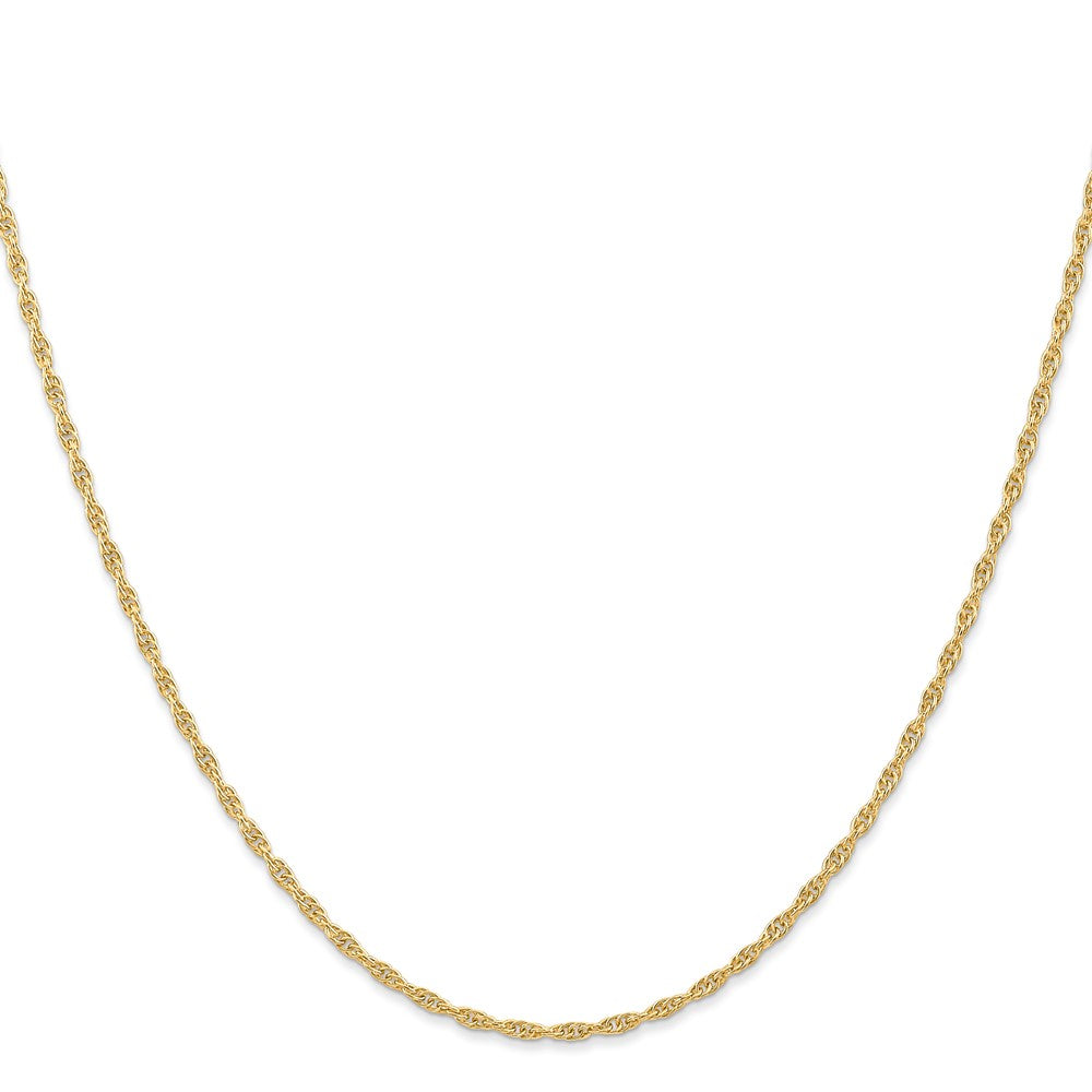 14K 1.55mm Carded Cable Rope Chain (2.65 grams)