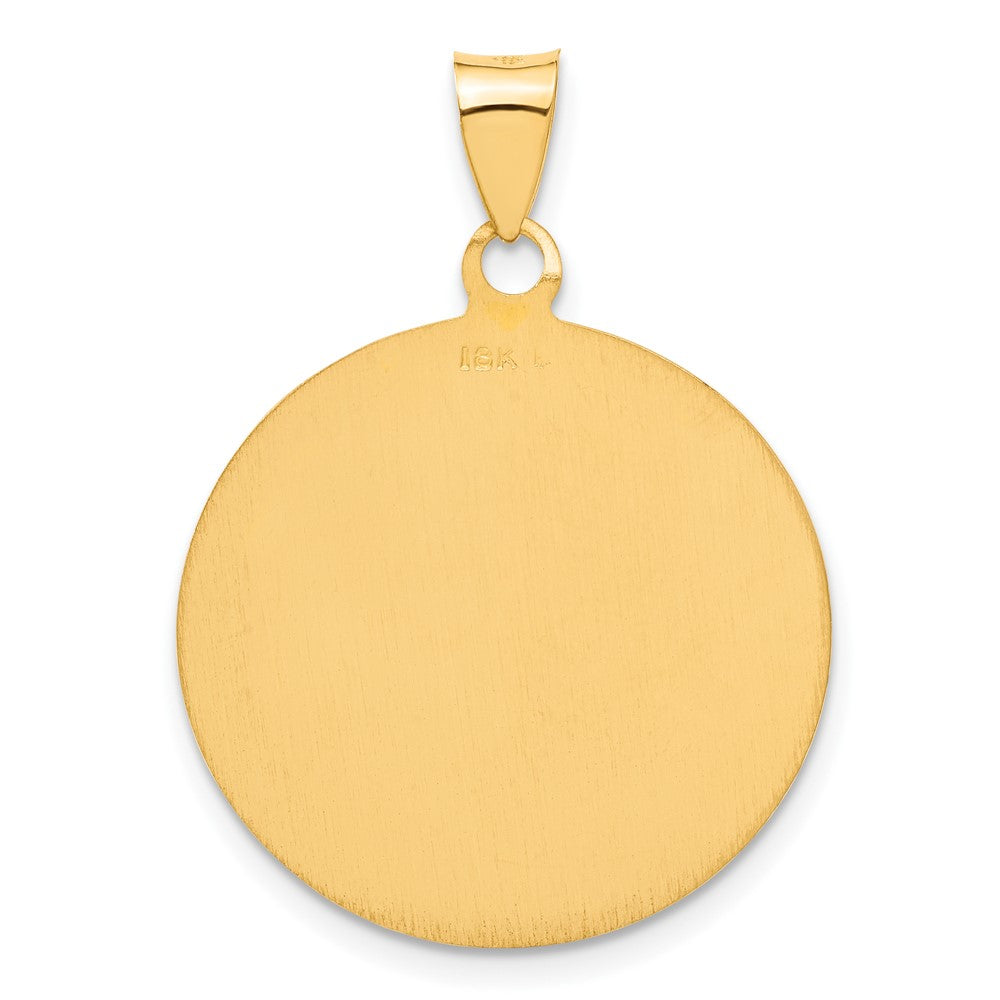 18k Yellow Gold 25.6 mm Saint Christopher Medal Pendant (6.08 grams)
