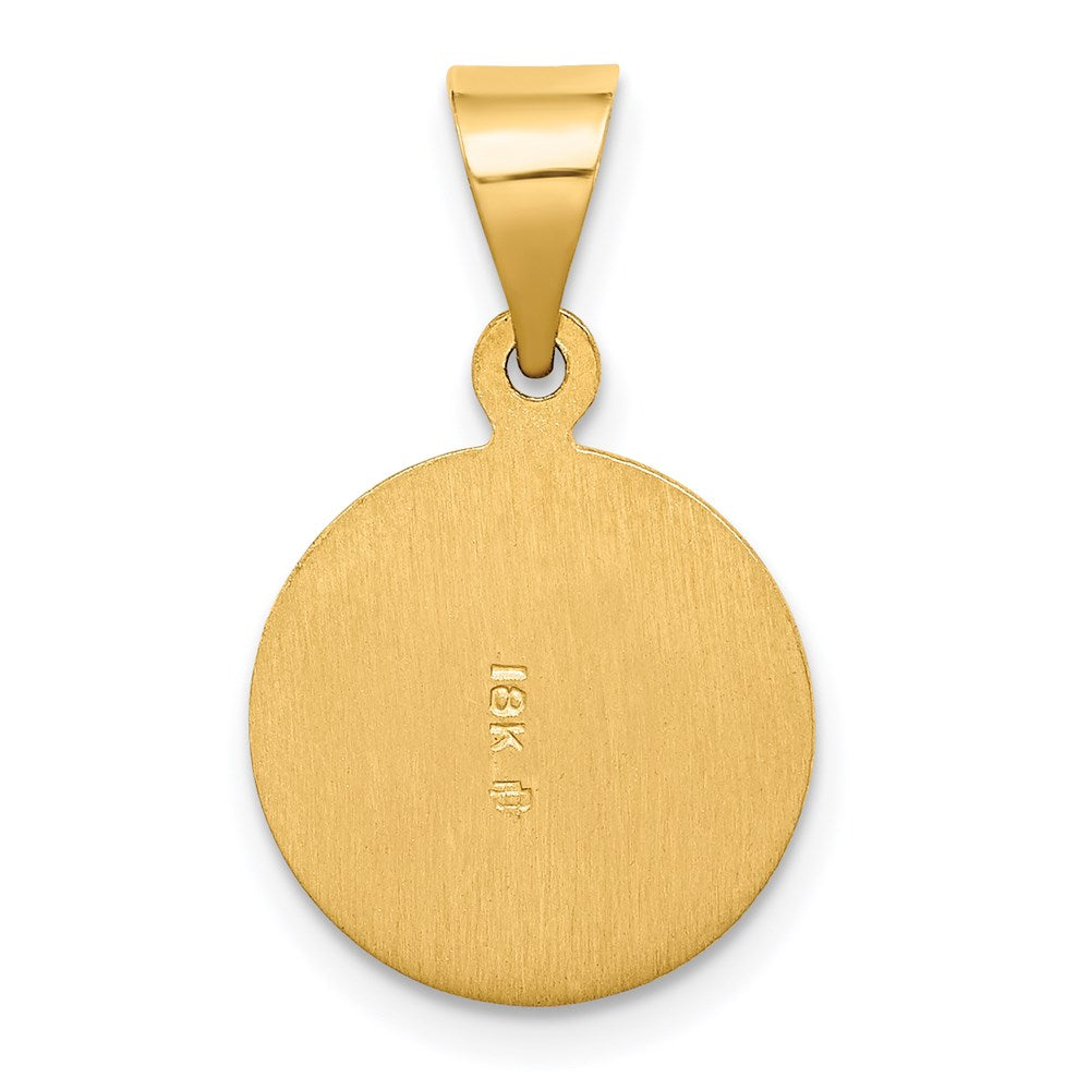 18k Yellow Gold 13 mm Saint Jude Thaddeus Medal Pendant (1.61 grams)