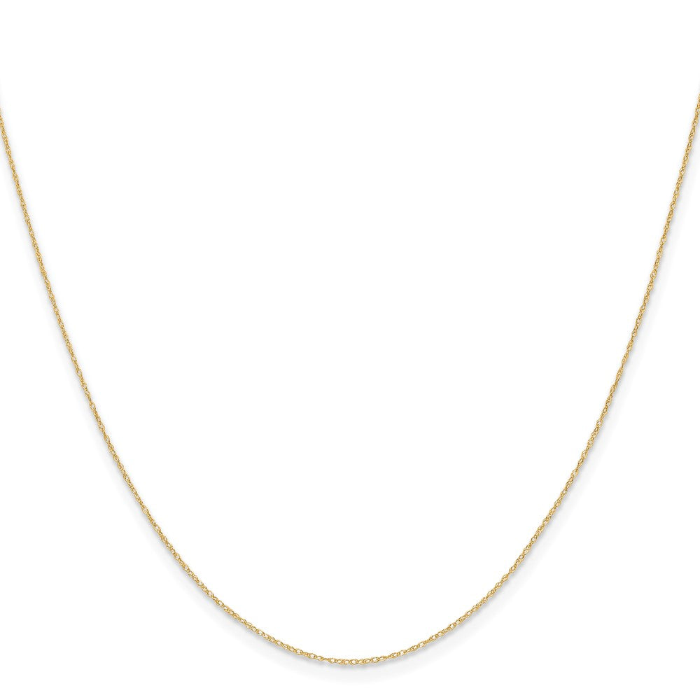 14k .4 mm Carded Cable Rope Chain (0.24 grams)