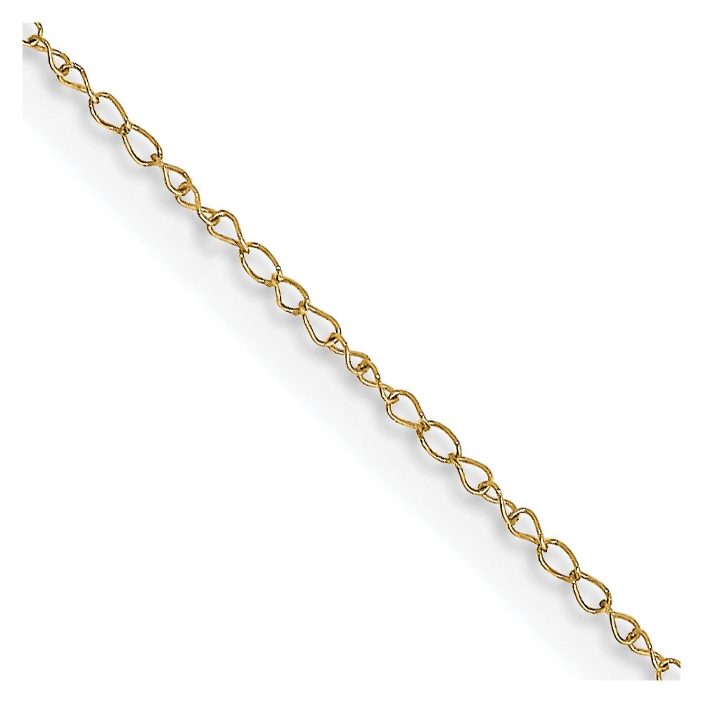 14k .42 mm Carded Curb Chain (0.26 grams)
