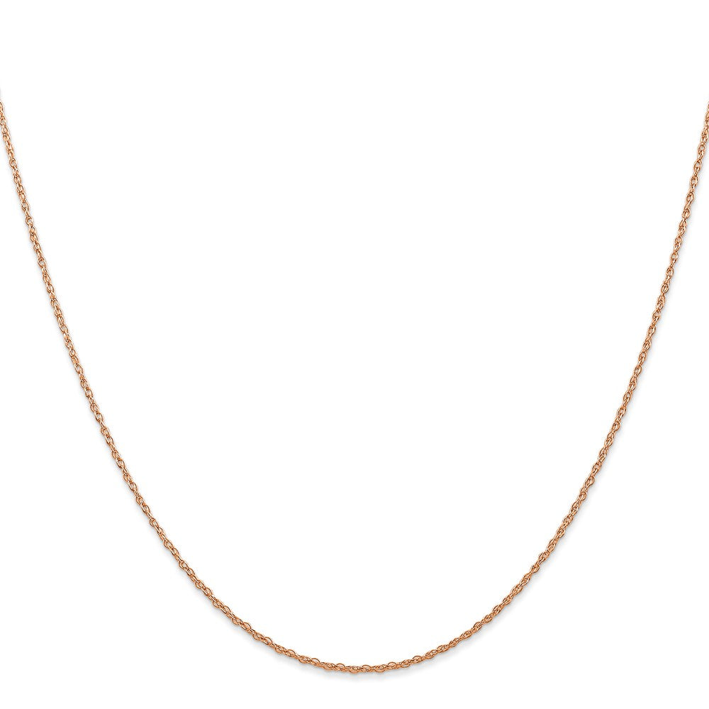 14k Rose Gold .7 mm Carded Cable Rope Chain (0.75 grams)