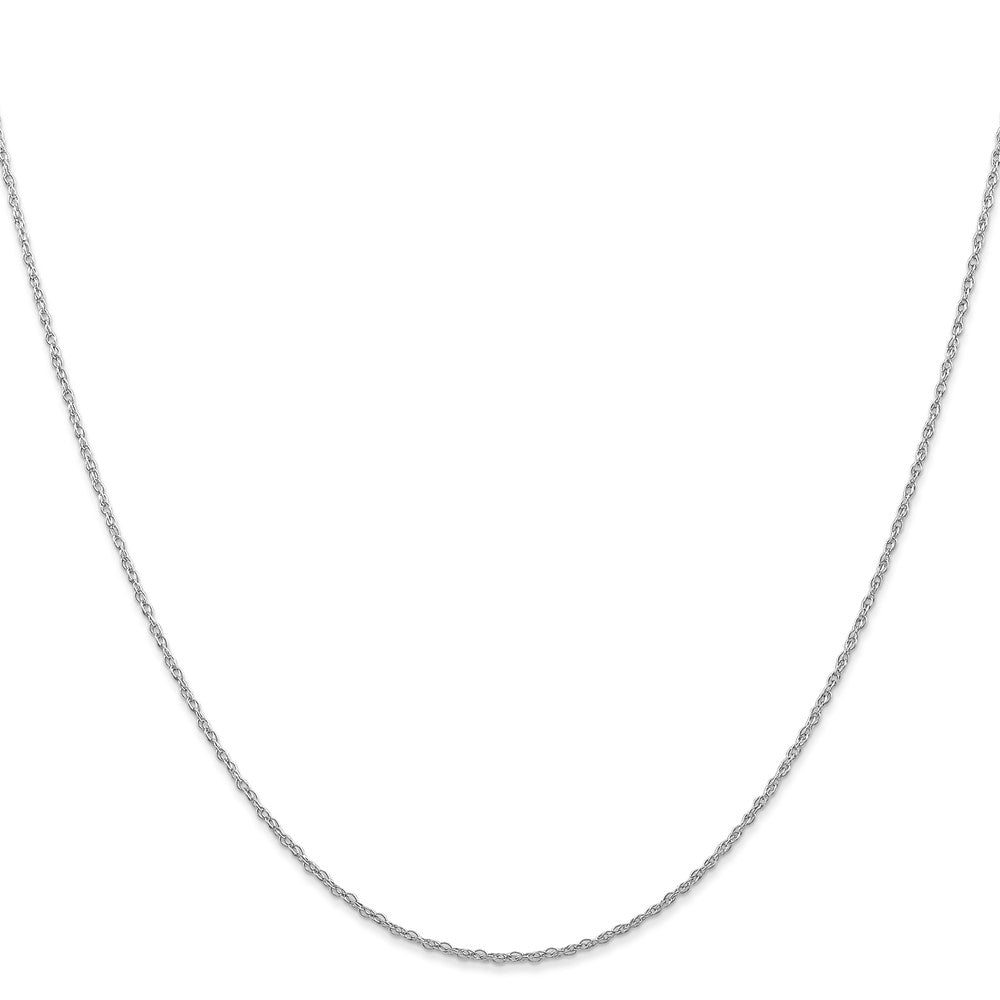 14k White Gold .7 mm Carded Cable Rope Chain (0.66 grams)