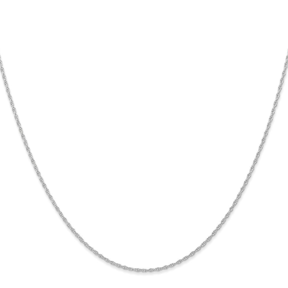 14k White Gold .95 mm Carded Cable Rope Chain (0.77 grams)