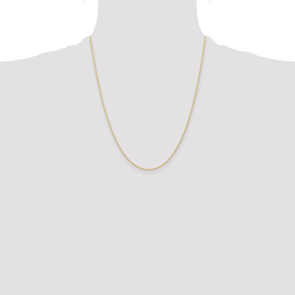 14k .95 mm Carded Cable Rope Chain (0.77 grams)