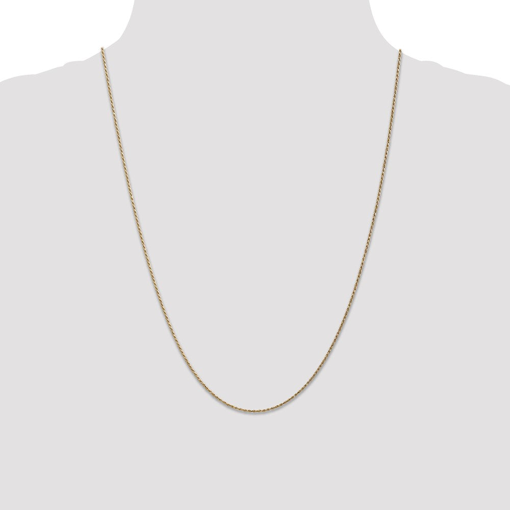 14k .95 mm Carded Cable Rope Chain (0.77 grams)