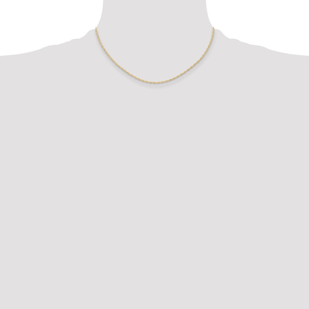 14K 1.15mm Carded Cable Rope Chain (1.22 grams)