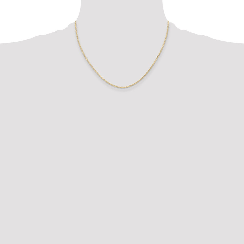 14K 1.15mm Carded Cable Rope Chain (1.22 grams)