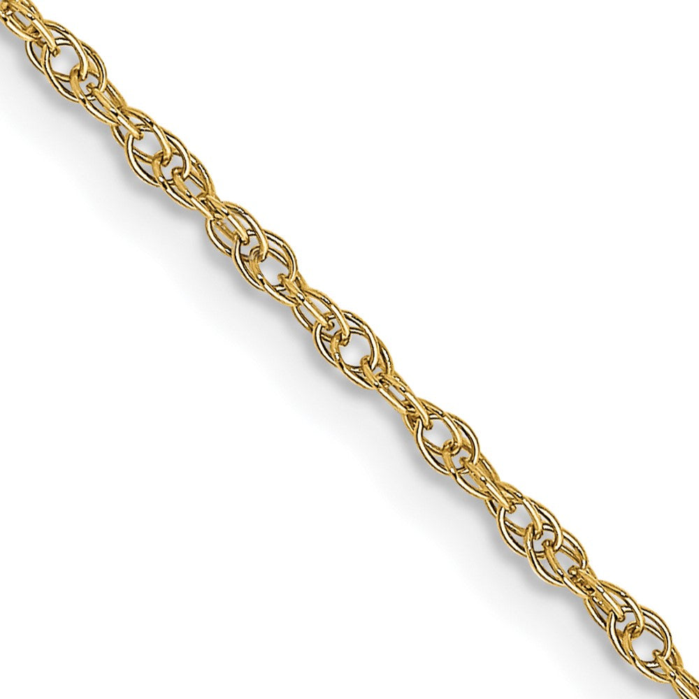 14K 1.15mm Carded Cable Rope Chain (1.22 grams)