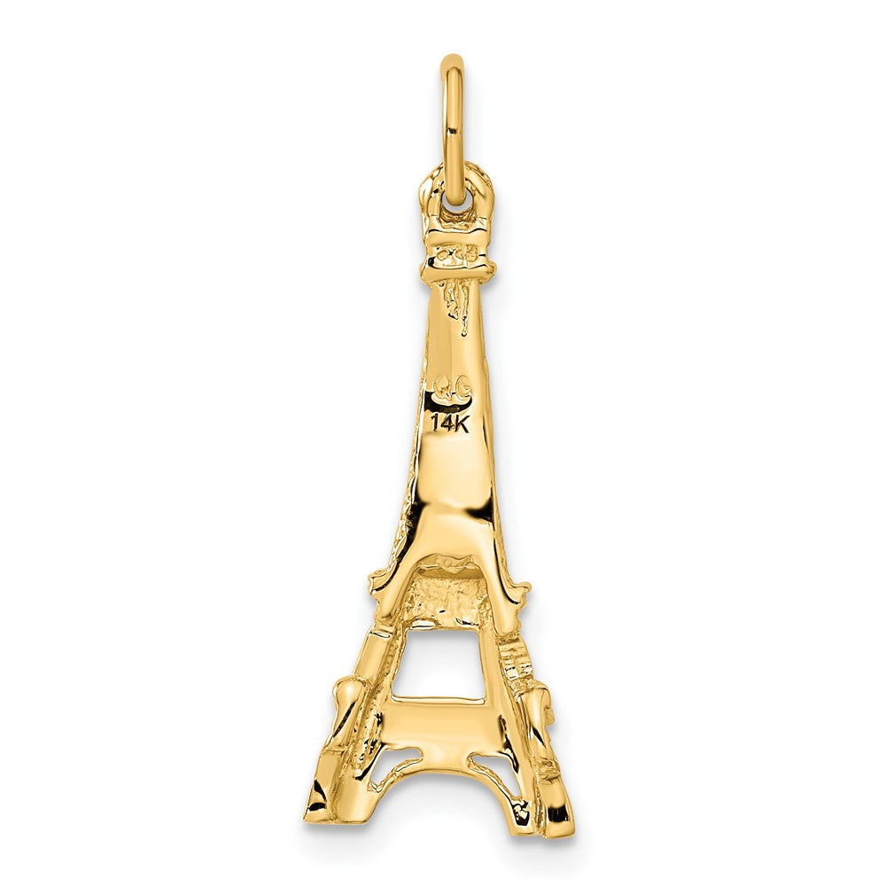 14k Yellow Gold 10 mm Eiffel Tower Charm (1.42 grams)