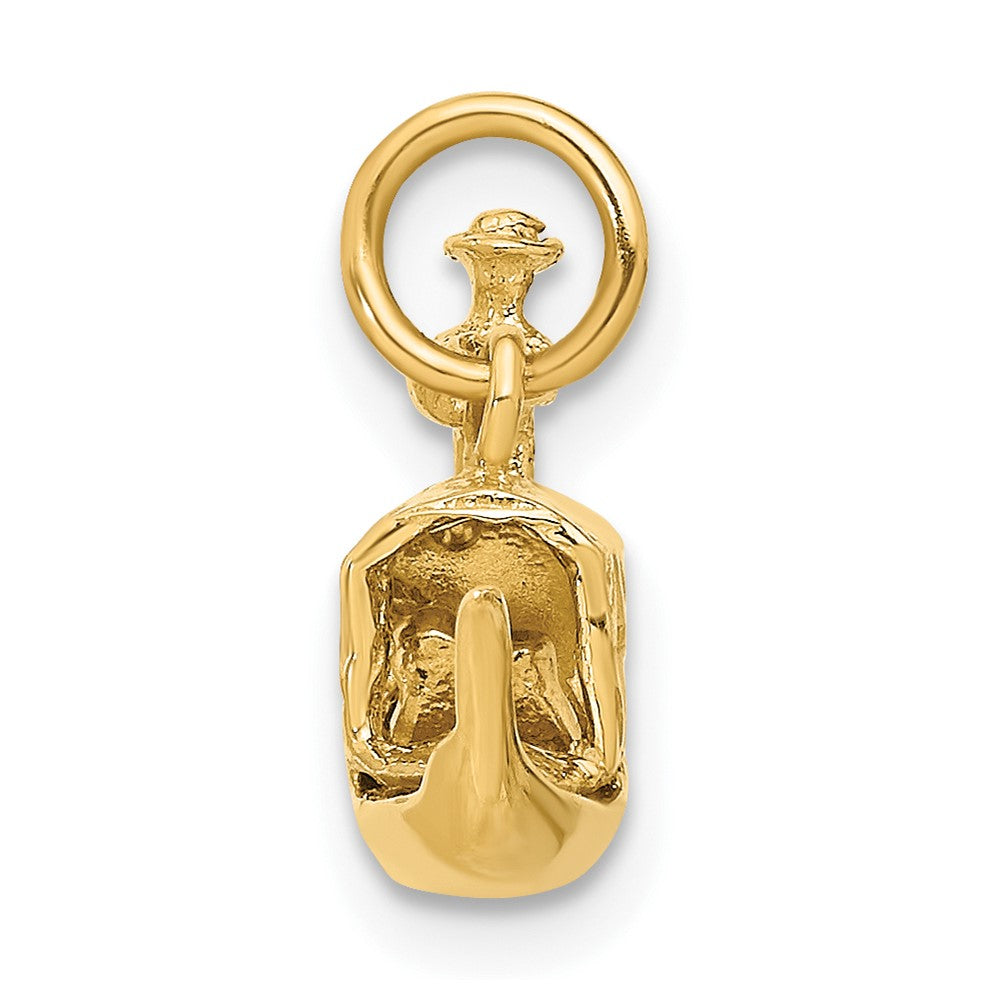 14k Yellow Gold 26 mm 3D Gondola Charm (2.56 grams)