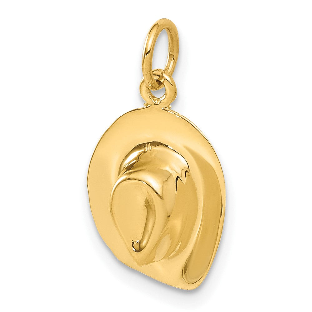 14k Yellow Gold 11 mm Hat Charm (1.99 grams)