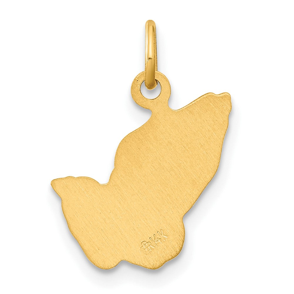 14k Yellow Gold 13 mm Praying Hands Charm (1.43 grams)