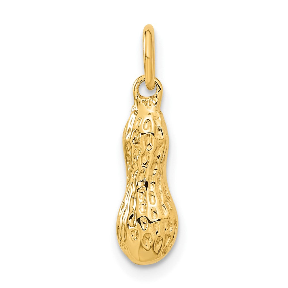 14k Yellow Gold 5 mm 3D Peanut Charm (0.94 grams)