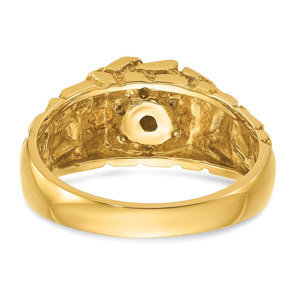 IBGoodman 14k 1/4 carat Lab Grown Diamond VS/SI+ G+ Complete Men's Cluster Nugget Ring (8.12 grams)