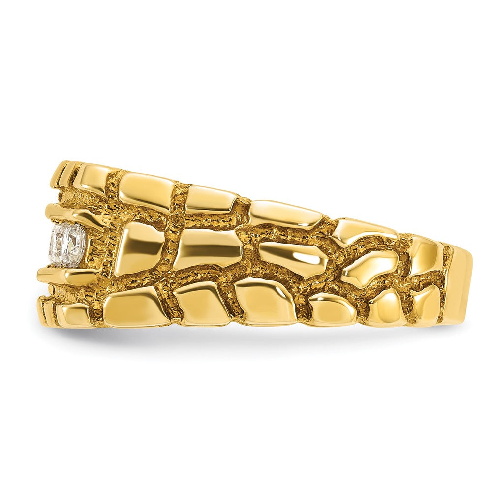 14k IBGoodman Men's 1/3 carat Diamond Nugget Complete Ring (7.83 grams)