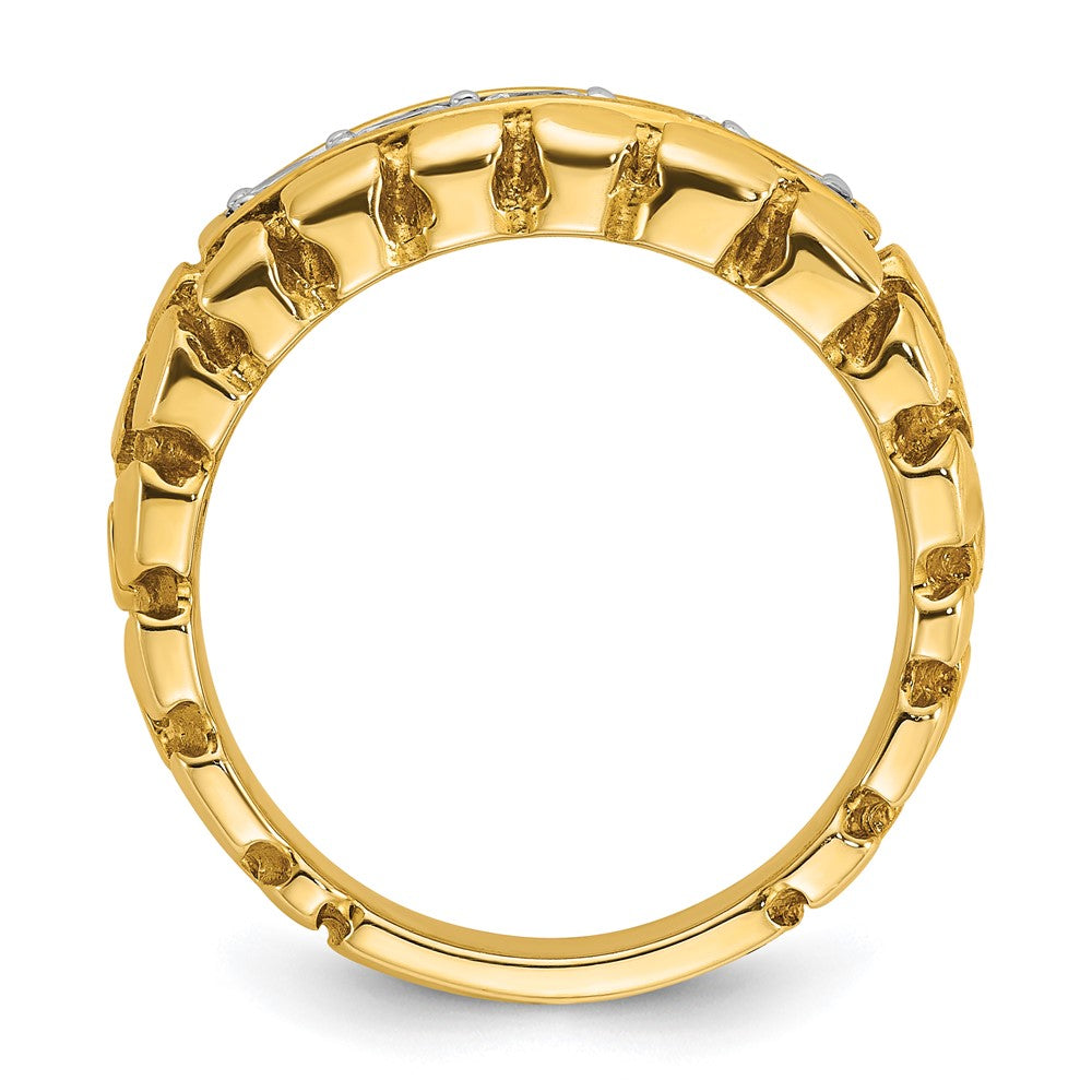 14k IBGoodman Men's Diamond Nugget Ring Mounting (13.89 grams)