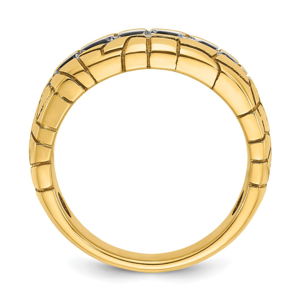 IBGoodman 14k 1 carat Lab Grown Diamond VS/SI+ G+ Complete Men's Nugget Ring (6.94 grams)