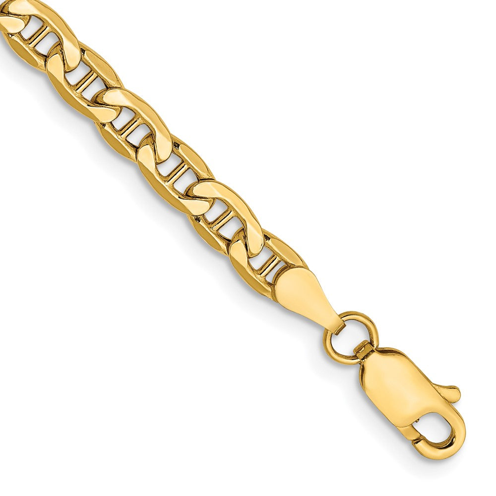 14k 4mm Semi-Solid Anchor Chain Bracelet (2.68 grams)