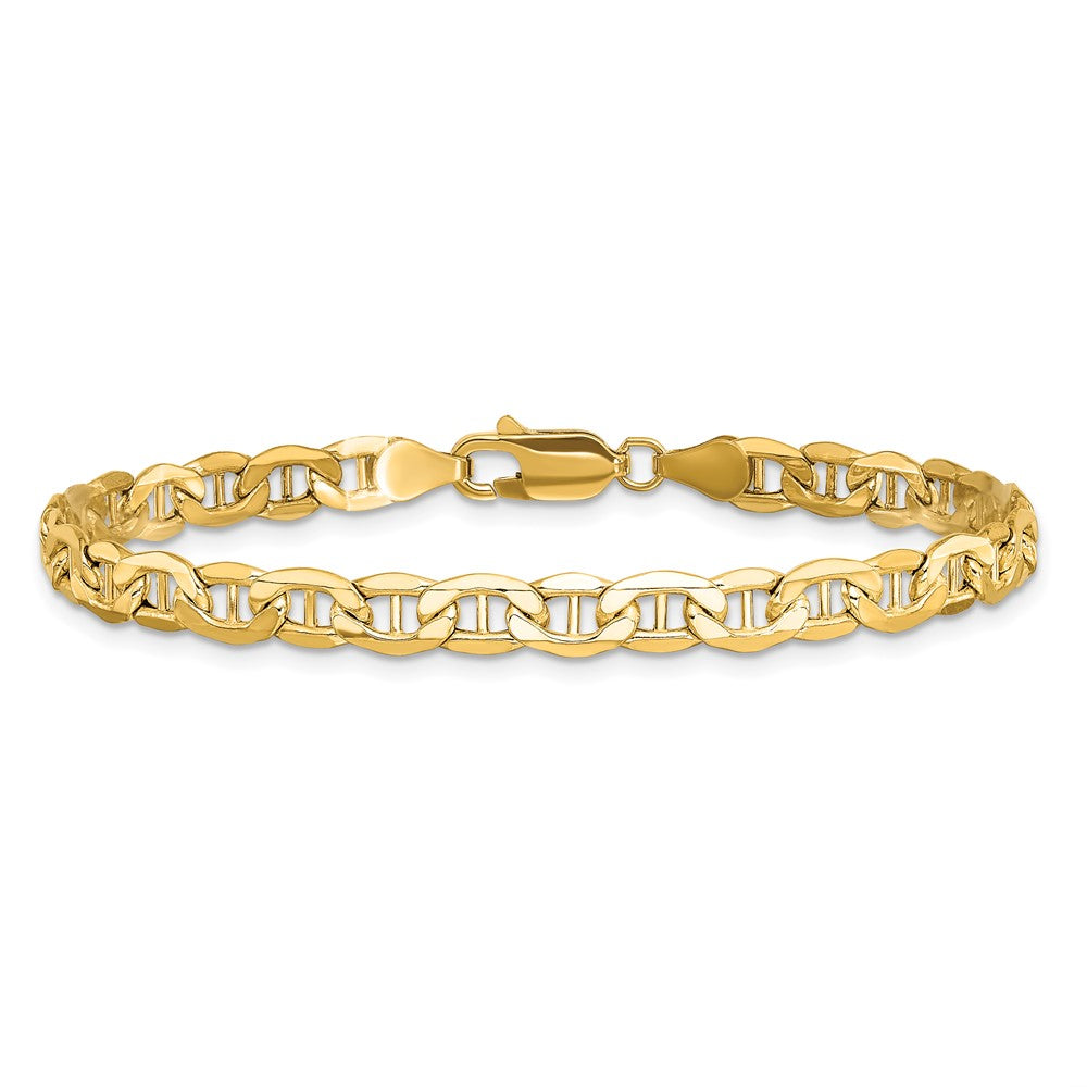 14k 4.75mm Semi-Solid Anchor Chain Bracelet (3.62 grams)
