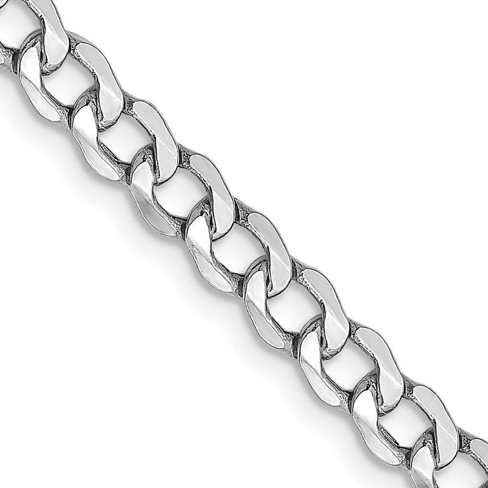 14k WG 4.3mm Semi-Solid Curb Chain (4.47 grams)