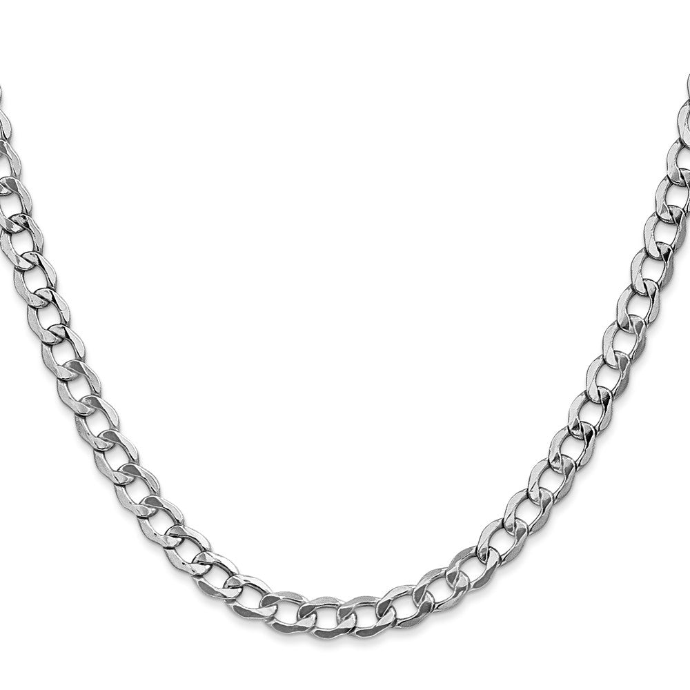 14k WG 5.25mm Semi-Solid Curb Chain (6.64 grams)