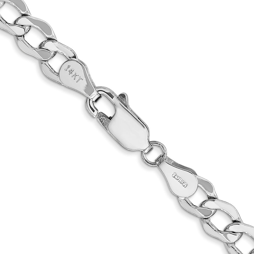 14k WG 5.25mm Semi-Solid Curb Chain (6.64 grams)