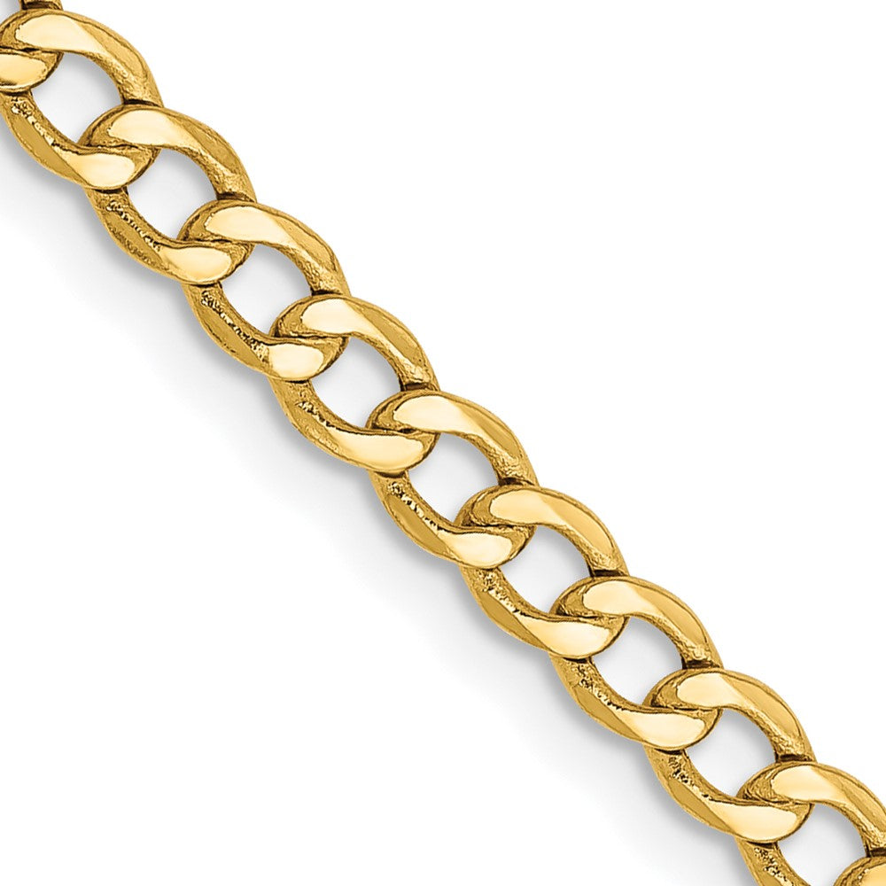 14k 3.35mm Semi-Solid Curb Chain (3.29 grams)
