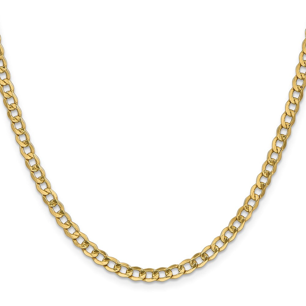 14k 4.3mm Semi-Solid Curb Chain (4.77 grams)