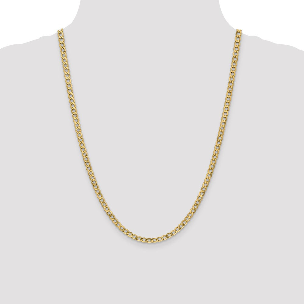 14k 4.3mm Semi-Solid Curb Chain (4.77 grams)