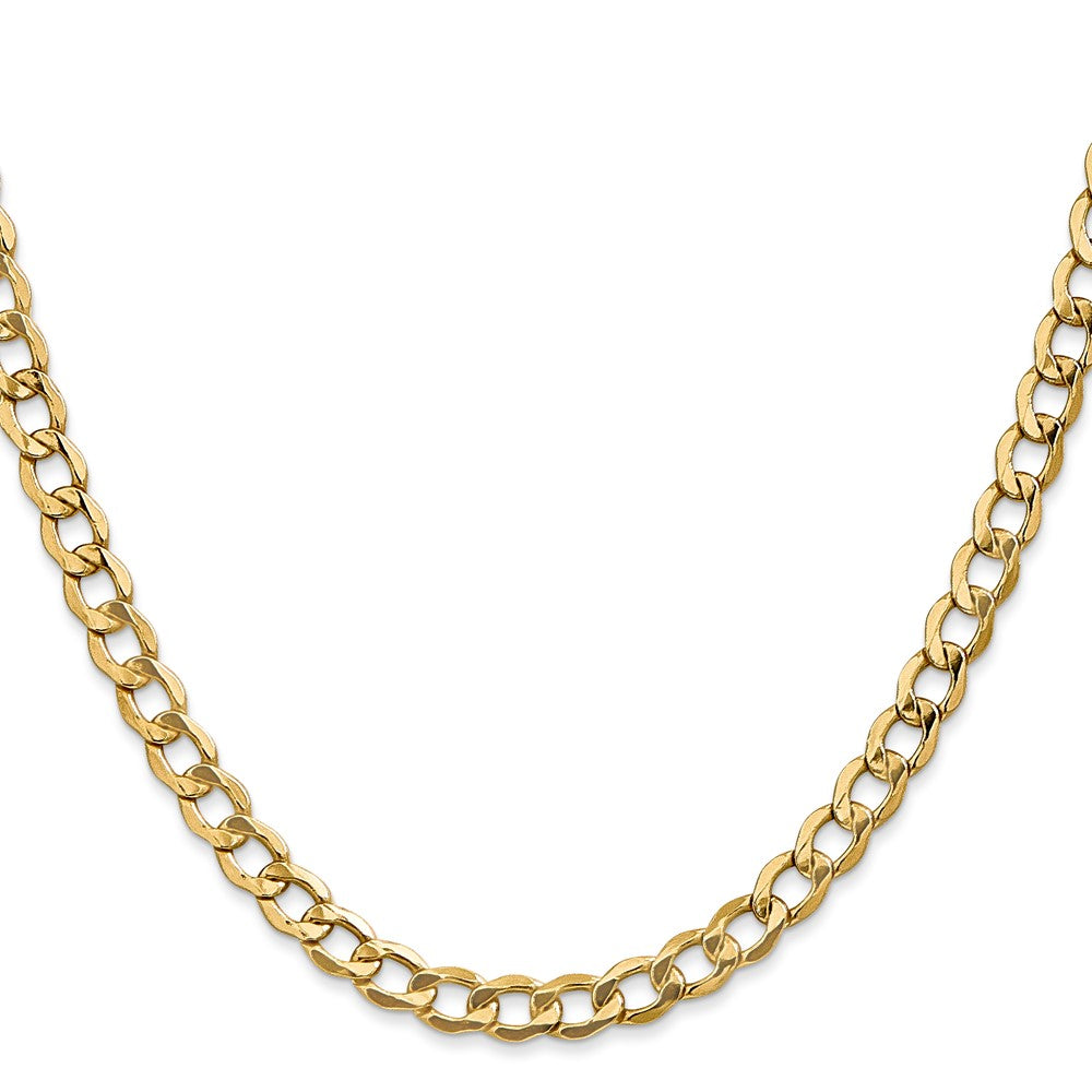 14k 5.25mm Semi-Solid Curb Chain (6.97 grams)