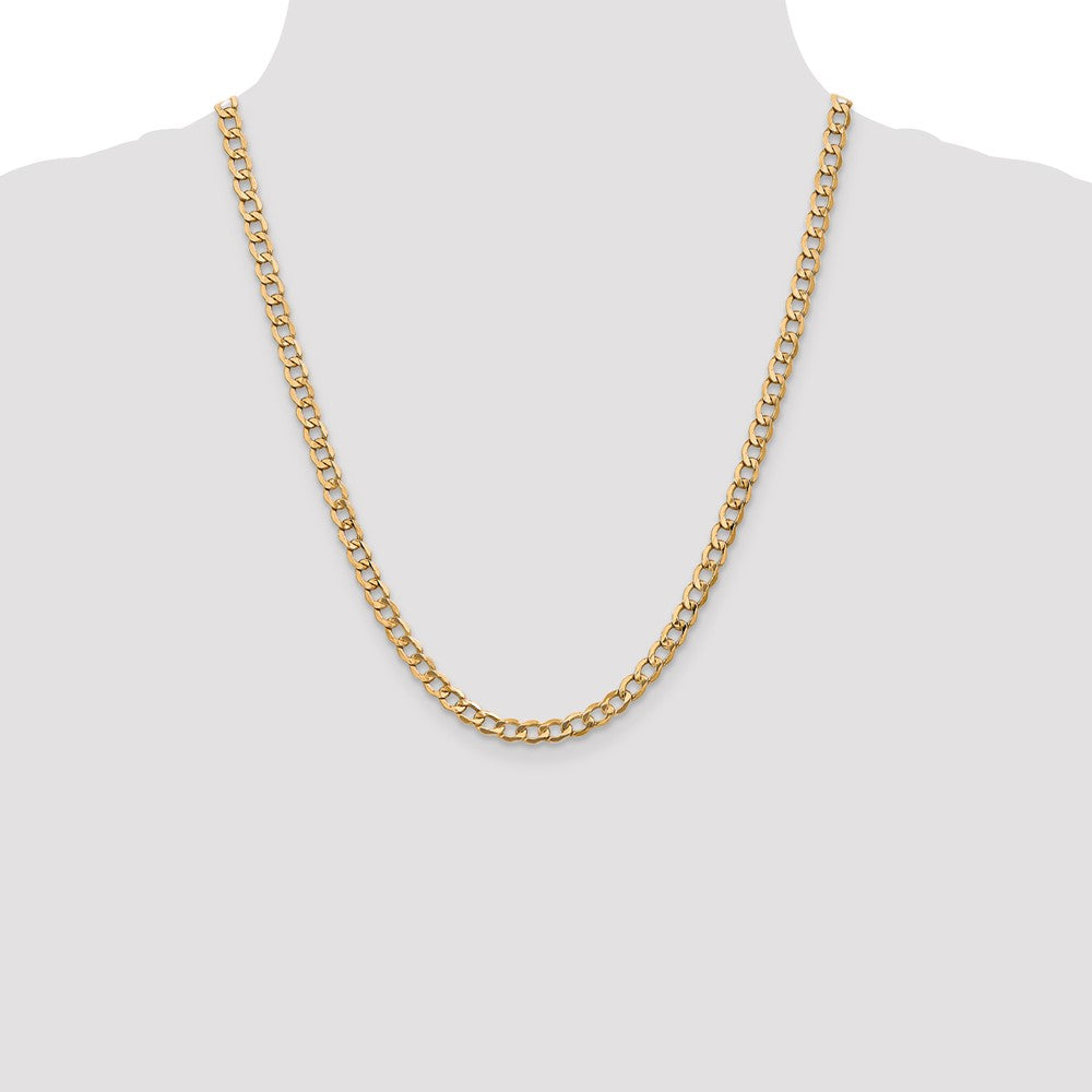 14k 5.25mm Semi-Solid Curb Chain (6.97 grams)