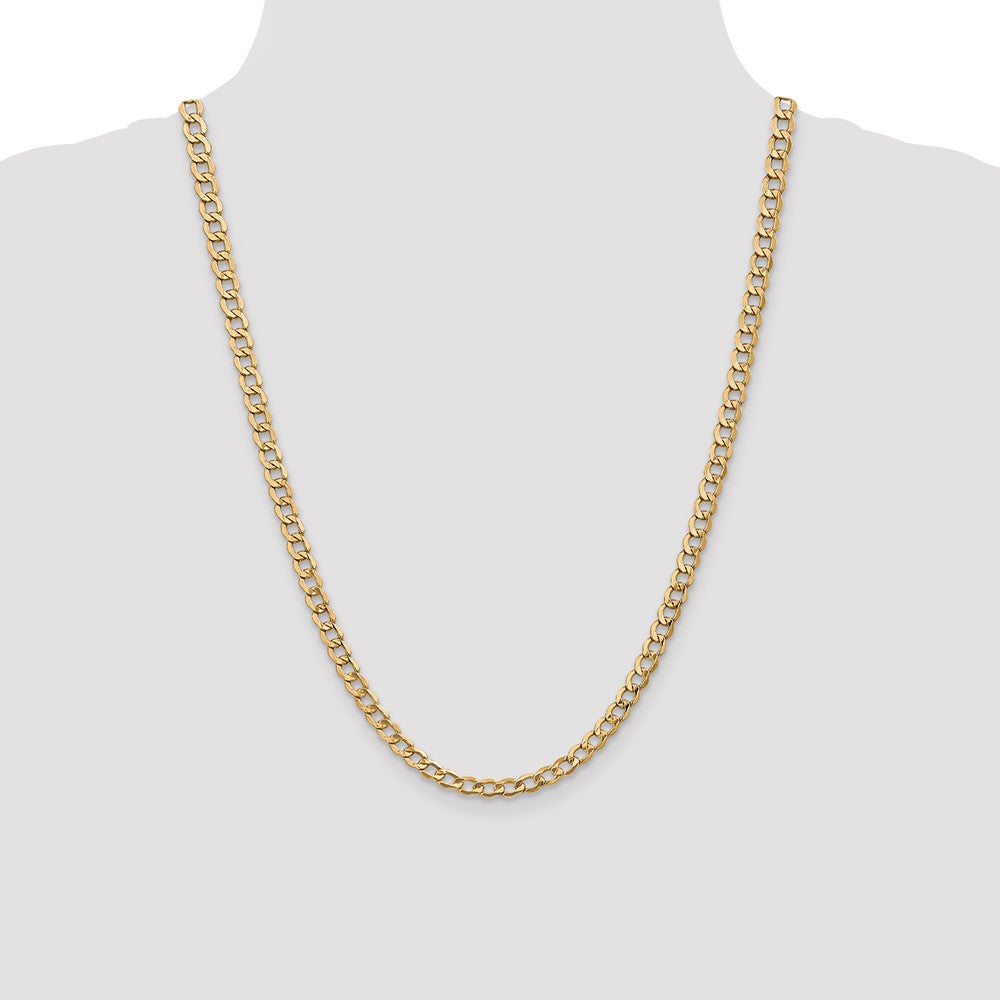 14k 5.25mm Semi-Solid Curb Chain (6.97 grams)