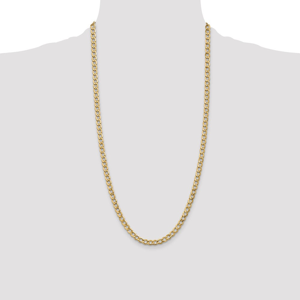 14k 5.25mm Semi-Solid Curb Chain (6.97 grams)